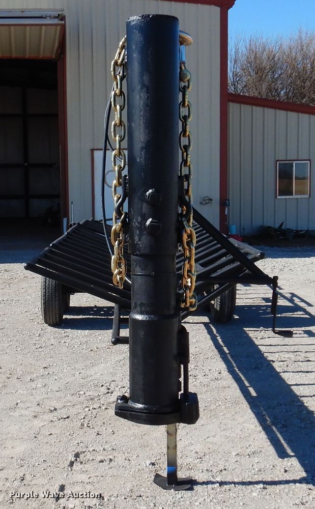 image for item JJ9678 Shop built hay bale trailer