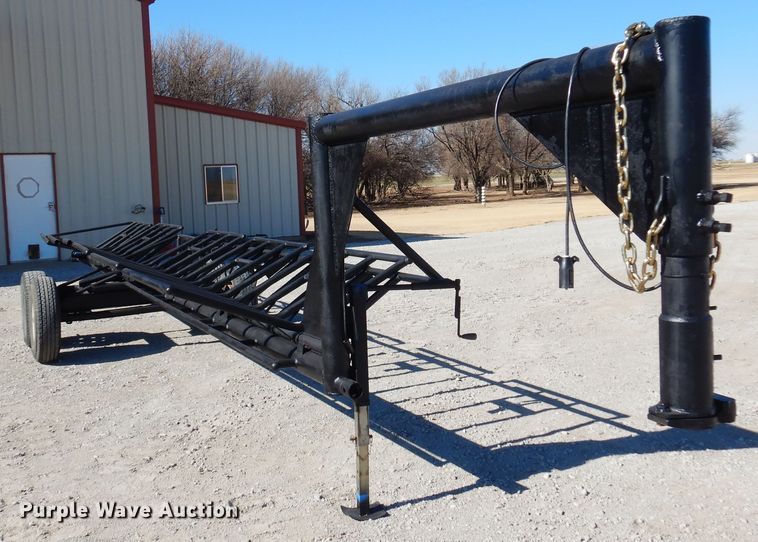 image for item JJ9678 Shop built hay bale trailer
