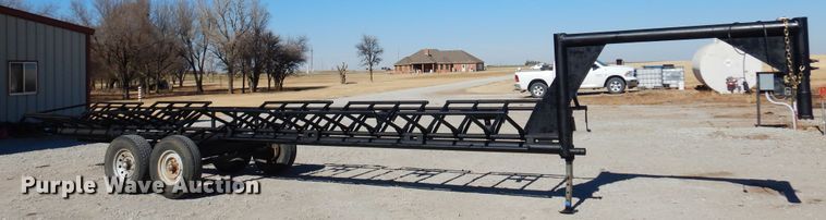 image for item JJ9678 Shop built hay bale trailer