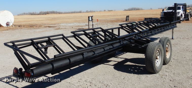 image for item JJ9678 Shop built hay bale trailer