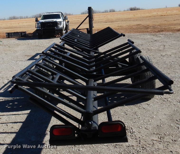 image for item JJ9678 Shop built hay bale trailer