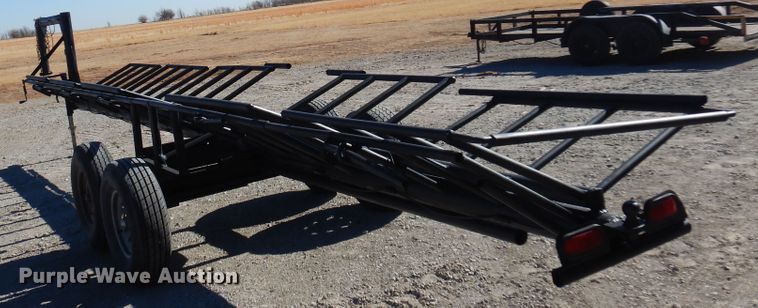 image for item JJ9678 Shop built hay bale trailer