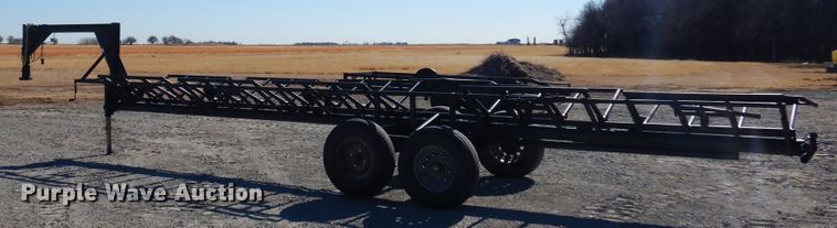 image for item JJ9678 Shop built hay bale trailer