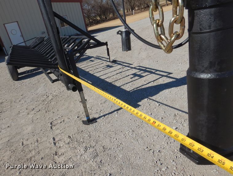 image for item JJ9678 Shop built hay bale trailer