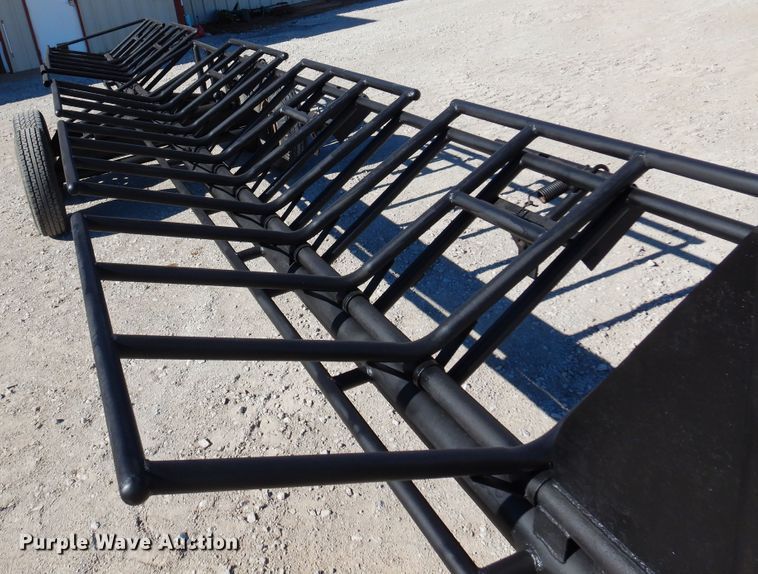 image for item JJ9678 Shop built hay bale trailer