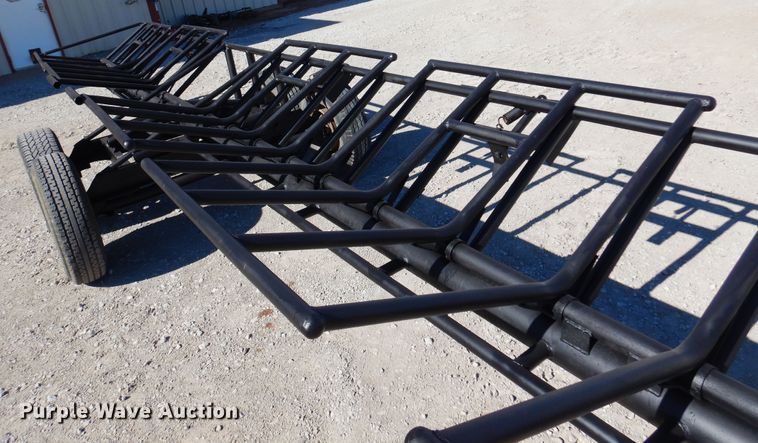 image for item JJ9678 Shop built hay bale trailer