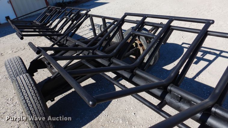 image for item JJ9678 Shop built hay bale trailer