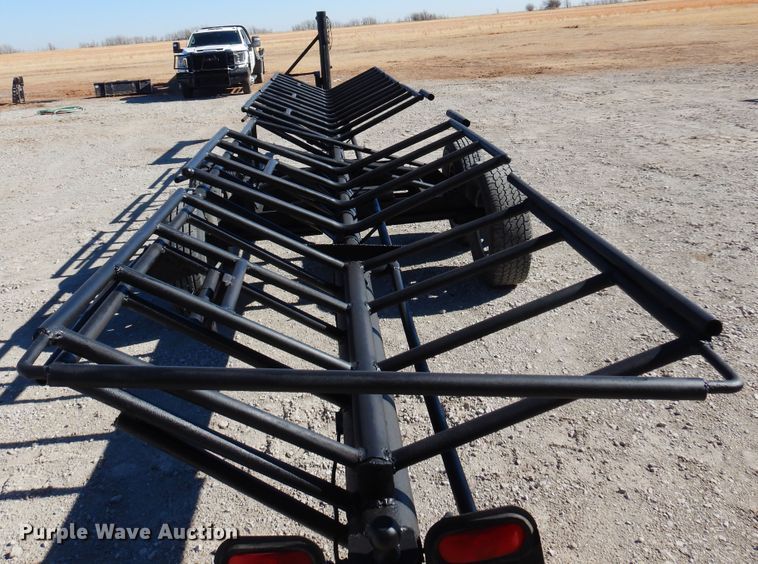image for item JJ9678 Shop built hay bale trailer