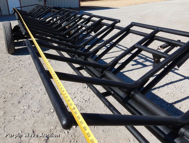 image for item JJ9678 Shop built hay bale trailer