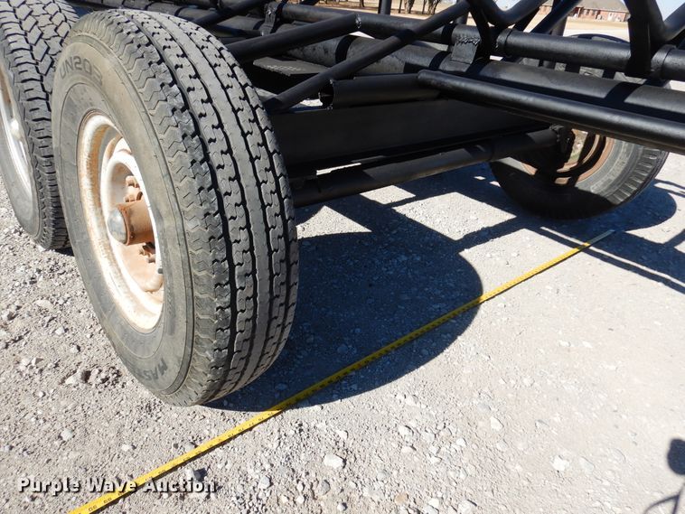 image for item JJ9678 Shop built hay bale trailer