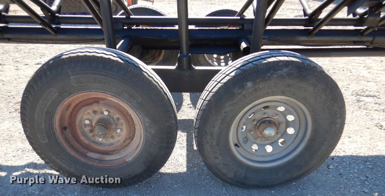 image for item JJ9678 Shop built hay bale trailer