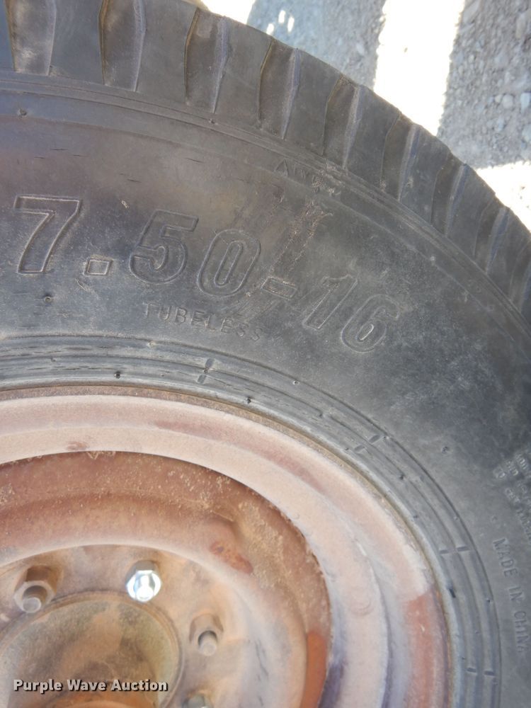 image for item JJ9678 Shop built hay bale trailer