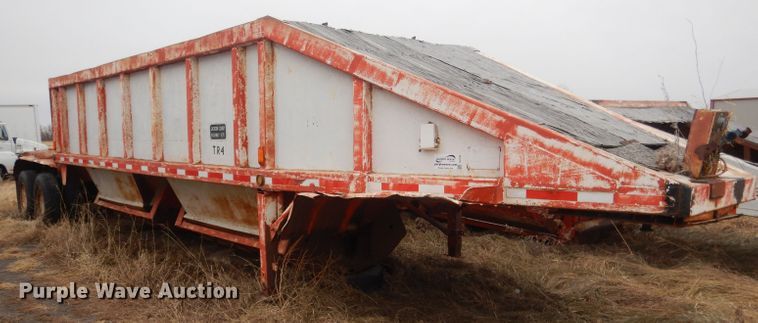 image for item DJ1259 1980 Beall  bottom dump trailer