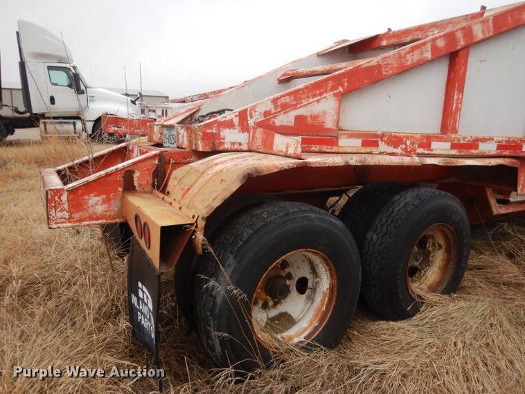 image for item DJ1259 1980 Beall  bottom dump trailer