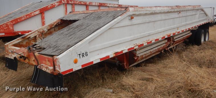 image for item DJ1260 1968 Cook  bottom dump trailer