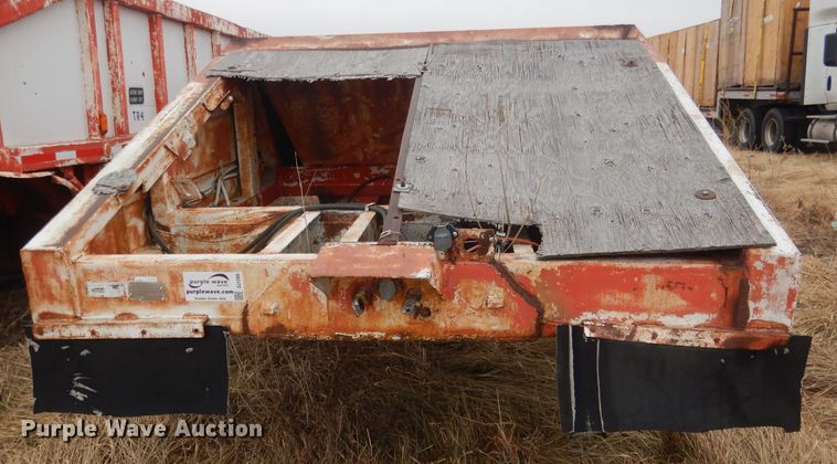 image for item DJ1260 1968 Cook  bottom dump trailer