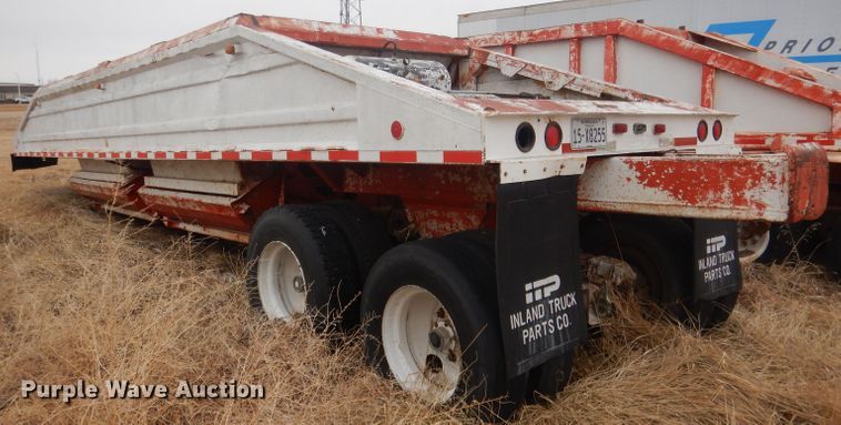 image for item DJ1260 1968 Cook  bottom dump trailer