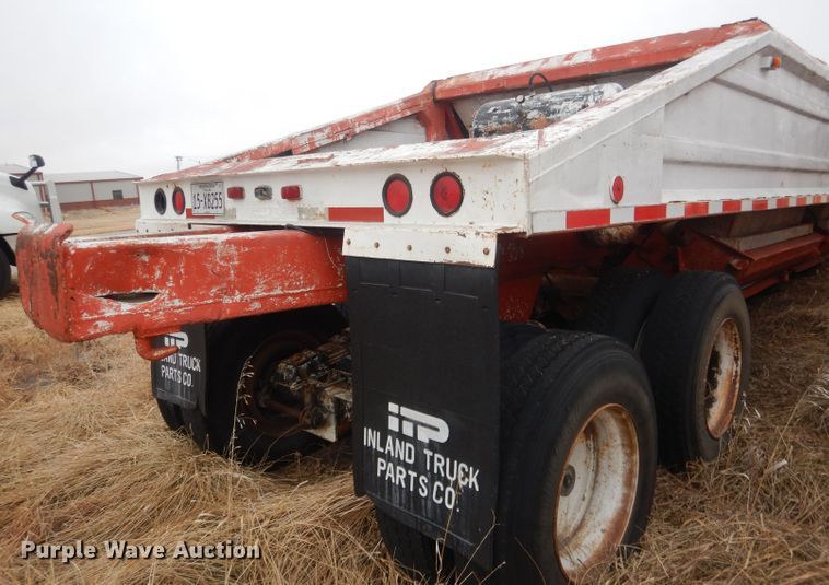 image for item DJ1260 1968 Cook  bottom dump trailer