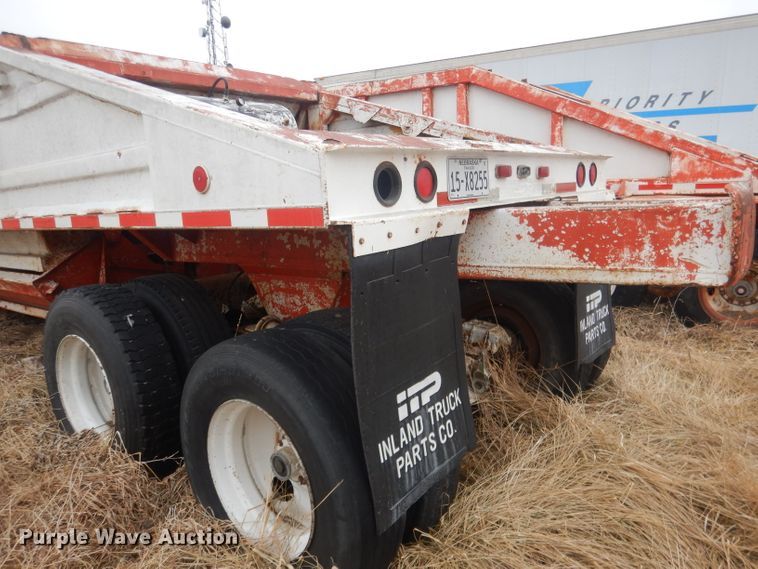 image for item DJ1260 1968 Cook  bottom dump trailer
