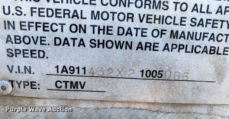 image for item DL1448 2002 Acro  vacuum trailer