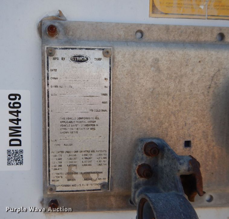 image for item DM4469 1999 Strick  dry van trailer