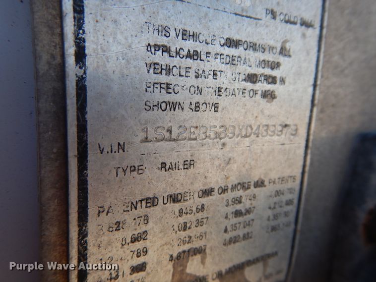 image for item DM4469 1999 Strick  dry van trailer