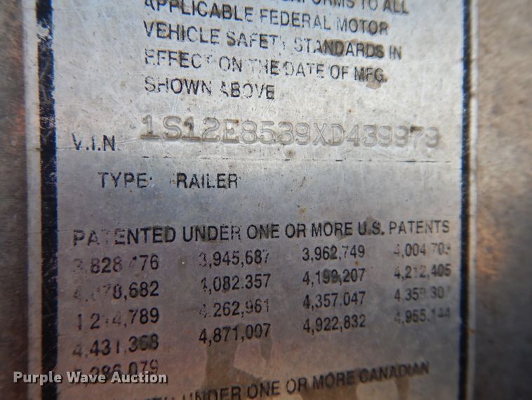 image for item DM4469 1999 Strick  dry van trailer