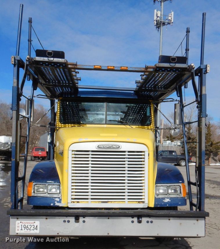 image for item DN2720 2001 Freightliner FLD112  semi truck with Cottrell car carrier trailer