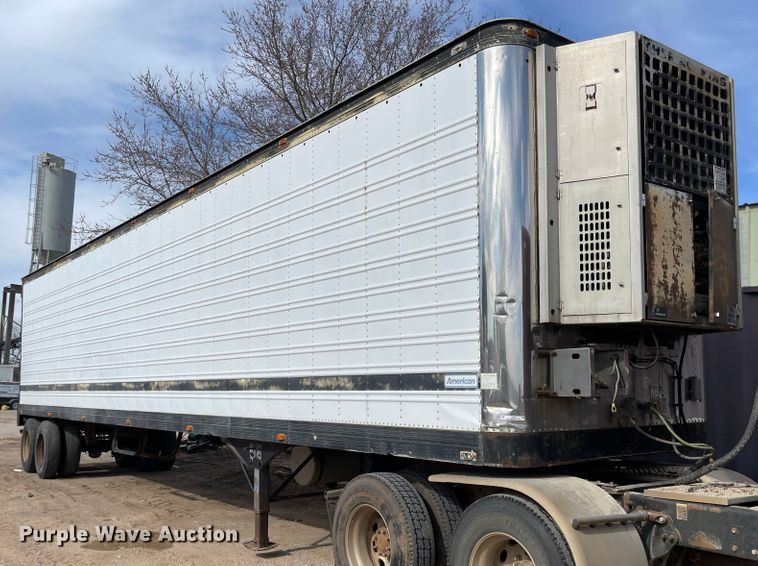 image for item IJ9697 1986 American A355  refrigerated van trailer