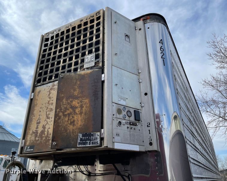 image for item IJ9697 1986 American A355  refrigerated van trailer