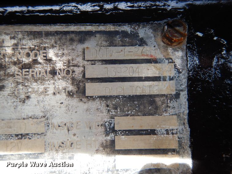 image for item JI9339 Dorsey DGTW-I-276  scrap trailer