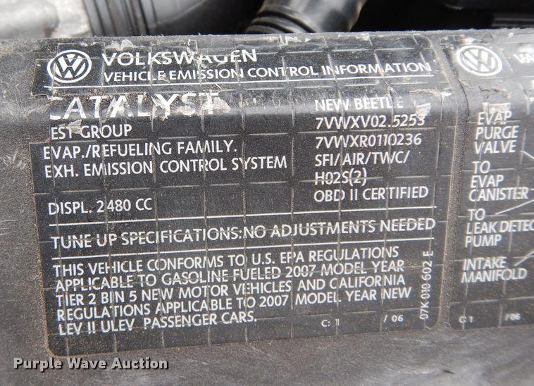 image for item DI8643 2007 Volkswagen New Beetle