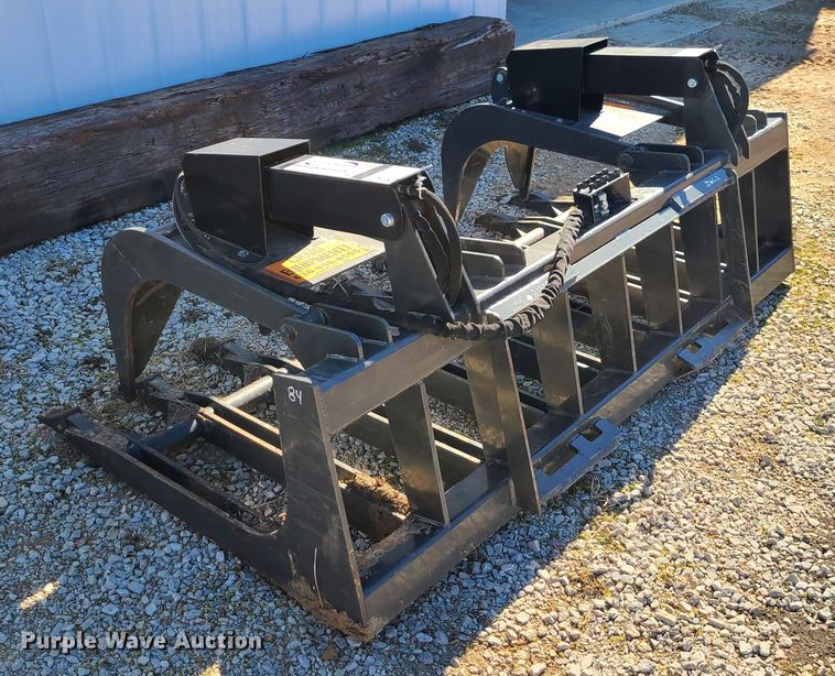 image for item DJ1723 84" W skid steer grapple bucket