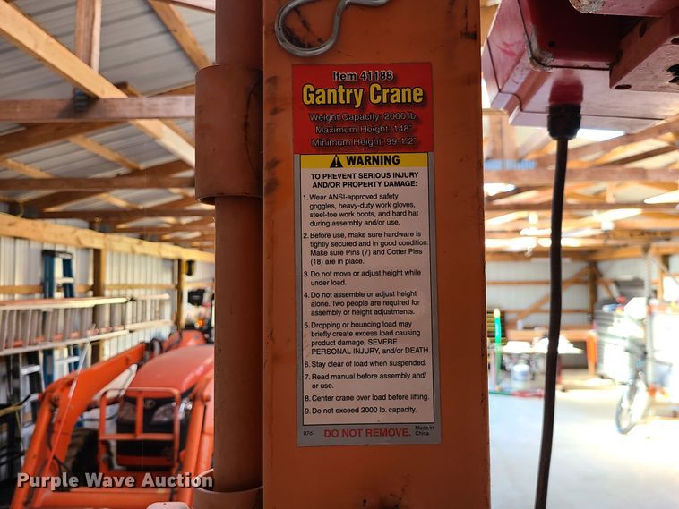 image for item DJ1724 Gantry  overhead crane