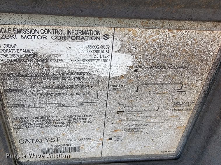 image for item DM7491 2003 Suzuki Aerio