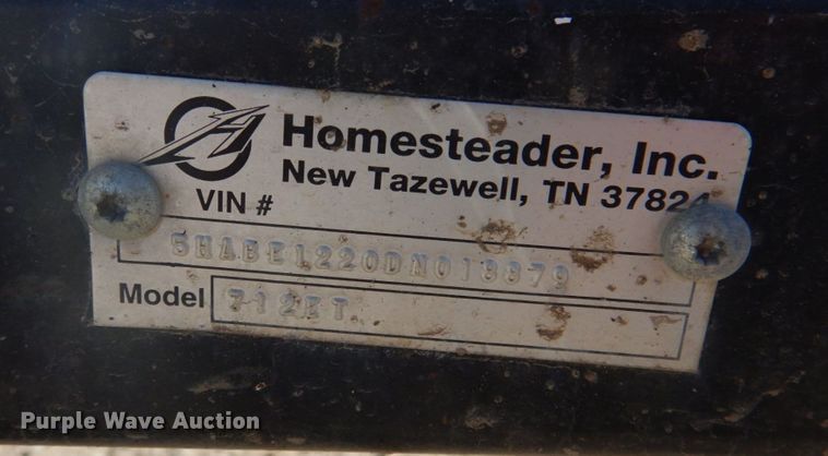 image for item DN1258 2013 Homesteader 712ET  enclosed cargo trailer