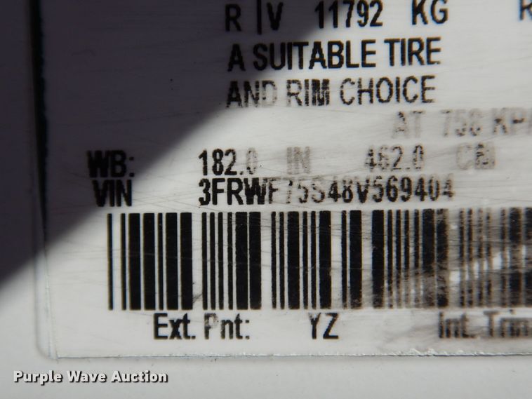 image for item DN7250 2008 Ford F750 Super Duty XL  truck cab and chassis