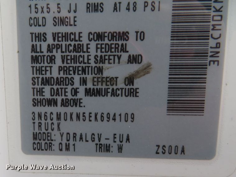 image for item DN7894 2014 Nissan NV200  van
