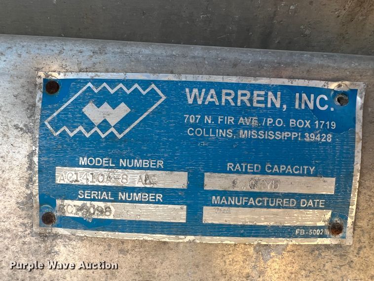 image for item ID9658 Warren AC1410A-8  spreader
