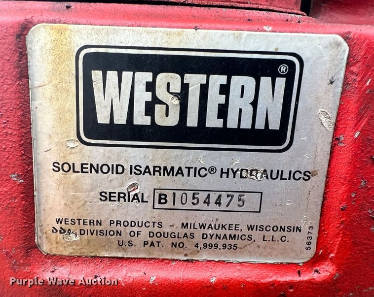 image for item ID9663 Western  snow plow