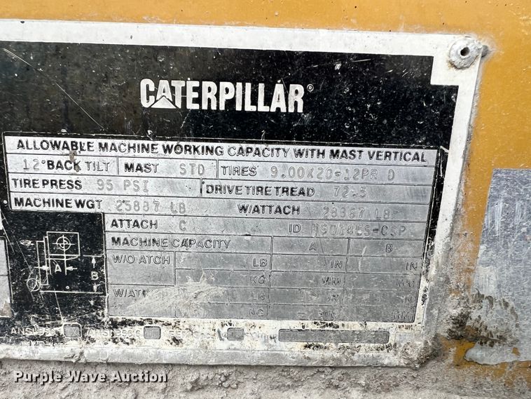 image for item ID9688 Caterpillar V180C  forklift
