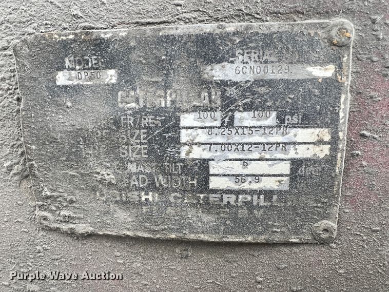 image for item ID9689 Caterpillar DP50  forklift