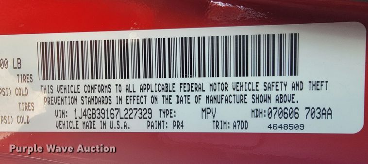 image for item IM9250 2007 Jeep Wrangler  SUV