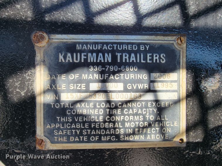 image for item IM9252 2006 Kaufman  car carrier