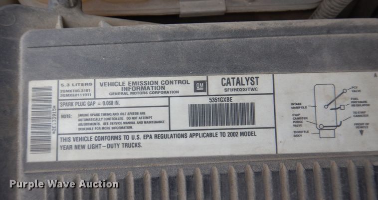 image for item IM9756 2002 Chevrolet Silverado 1500  Ext. Cab pickup truck