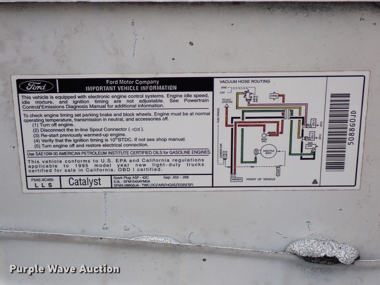 image for item IS9436 1995 Ford Bronco  SUV