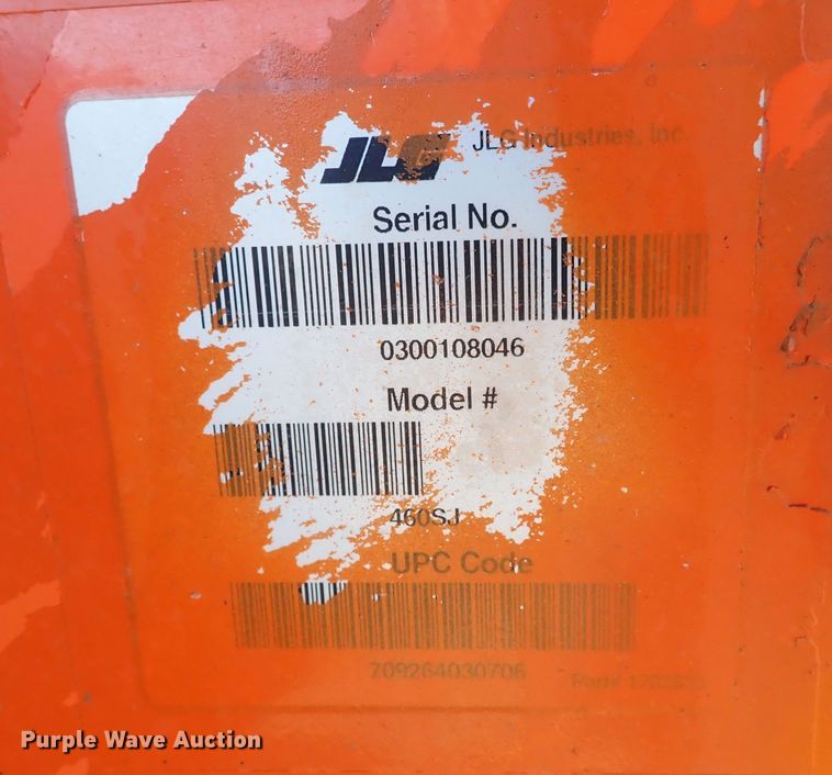 image for item IS9447 2007 JLG 460SJ  boom lift