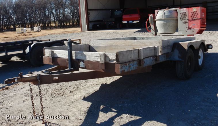 image for item JJ9677 1985 Holden  utility trailer with cement mixer