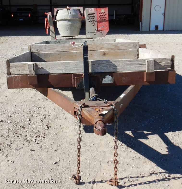 image for item JJ9677 1985 Holden  utility trailer with cement mixer