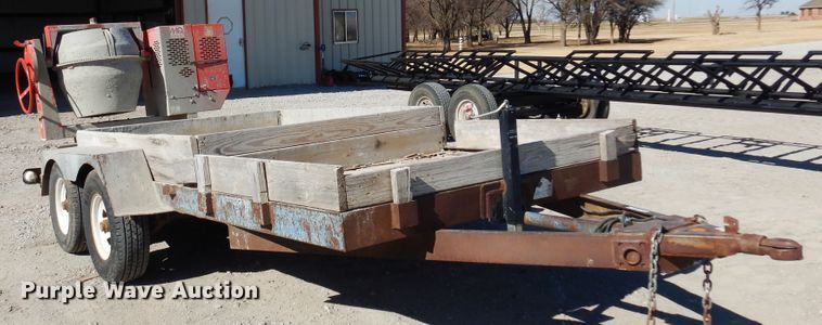 image for item JJ9677 1985 Holden  utility trailer with cement mixer